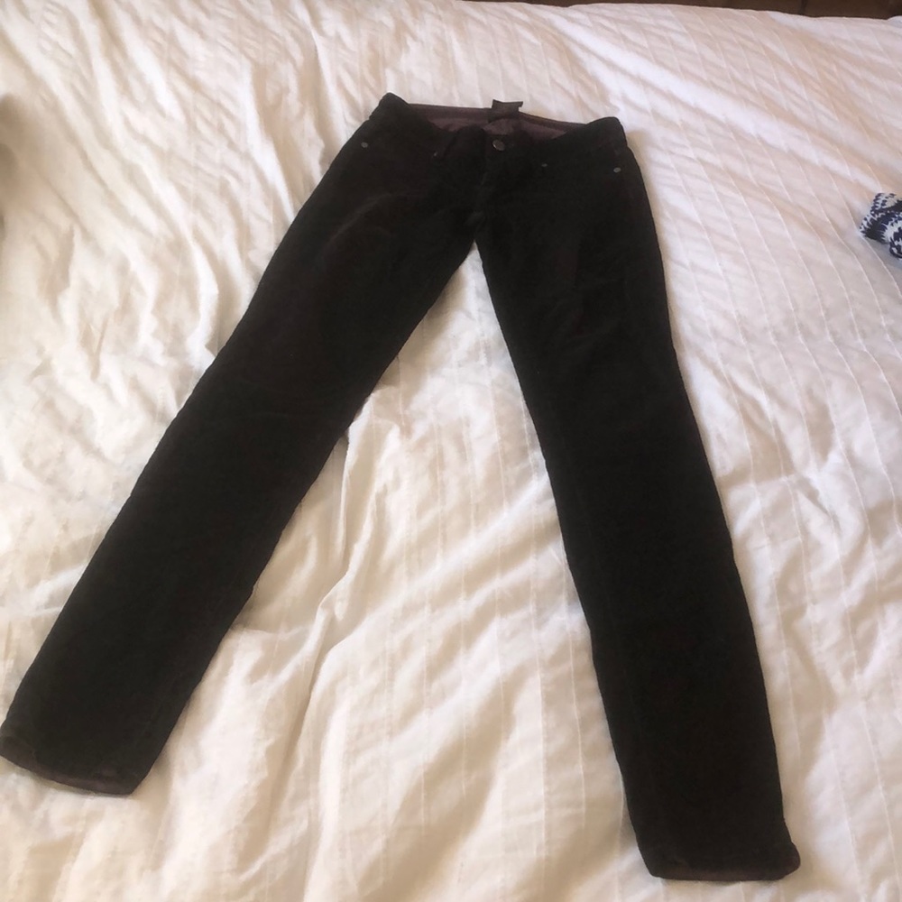 Corduroy/velvet skinny jeans